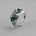 Stunning Silver Plated Owl Ring