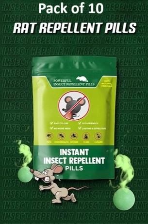 Instant Rat Repellent – Natural & Safe Solution (Pack of 10)